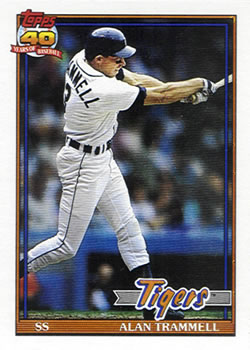 #275 Alan Trammell - Detroit Tigers - 1991 Topps Baseball