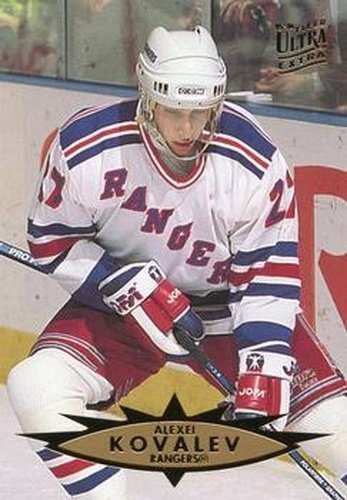 #275 Alexei Kovalev - New York Rangers - 1995-96 Ultra Hockey