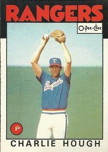 #275 Charlie Hough - Texas Rangers - 1986 O-Pee-Chee Baseball