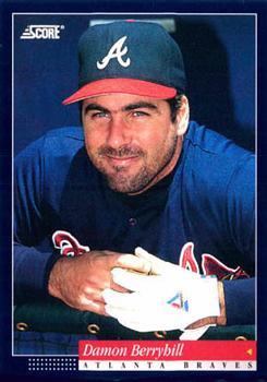 #275 Damon Berryhill - Atlanta Braves -1994 Score Baseball