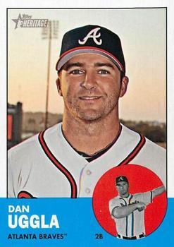 #275 Dan Uggla - Atlanta Braves - 2012 Topps Heritage Baseball