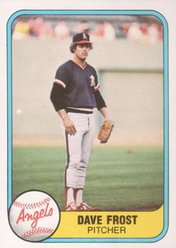 #275 Dave Frost - California Angels - 1981 Fleer Baseball