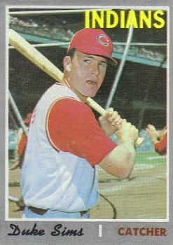 #275 Duke Sims - Cleveland Indians - 1970 Topps Baseball