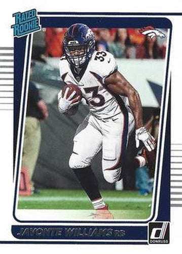 #275 Javonte Williams - Denver Broncos - 2021 Donruss Football
