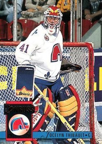 #275 Jocelyn Thibault - Quebec Nordiques - 1993-94 Donruss Hockey