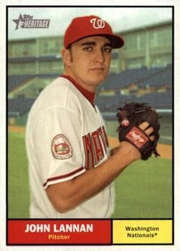 #275 John Lannan - Washington Nationals - 2010 Topps Heritage Baseball