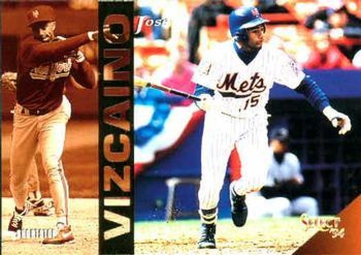 #275 Jose Vizcaino - New York Mets - 1994 Select Baseball