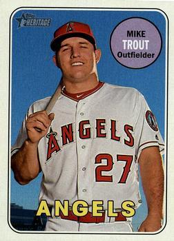 #275 Mike Trout - Los Angeles Angels - 2018 Topps Heritage Baseball