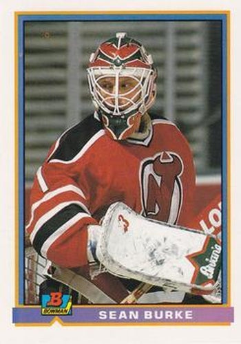 #275 Sean Burke - New Jersey Devils - 1991-92 Bowman Hockey