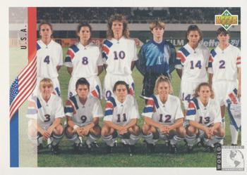 #275 USA Women's Team - USA - 1994 Upper Deck World Cup Contenders English/Spanish Soccer