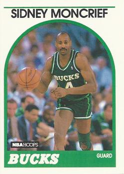 #275 Sidney Moncrief - Milwaukee Bucks - 1989-90 Hoops Basketball