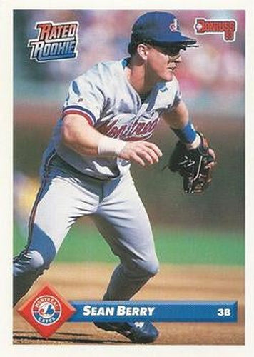 #275 Sean Berry - Montreal Expos - 1993 Donruss Baseball
