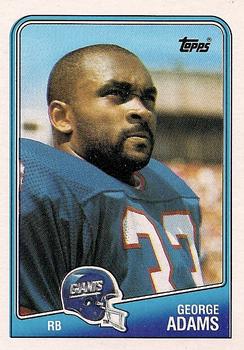 #275 George Adams - New York Giants - 1988 Topps Football