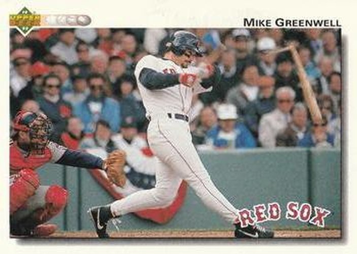 #275 Mike Greenwell - Boston Red Sox - 1992 Upper Deck Baseball