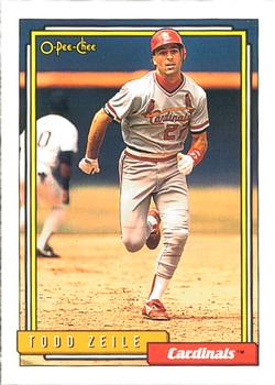 #275 Todd Zeile - St. Louis Cardinals - 1992 O-Pee-Chee Baseball