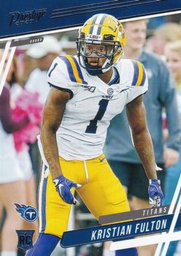 #275 Kristian Fulton - Tennessee Titans - 2020 Panini Prestige Football