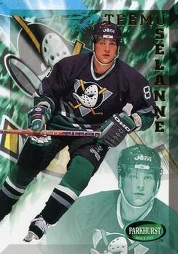 #275 Teemu Selanne - Anaheim Mighty Ducks - 1995-96 Parkhurst International Hockey