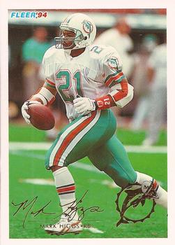 #275 Mark Higgs - Miami Dolphins - 1994 Fleer Football