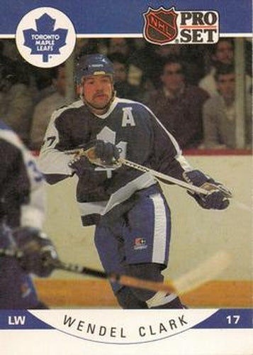 #276 Wendel Clark - Toronto Maple Leafs - 1990-91 Pro Set Hockey