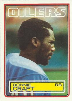 #276 Donnie Craft - Houston Oilers - 1983 Topps Football