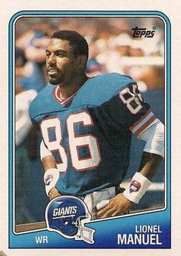 #276 Lionel Manuel - New York Giants - 1988 Topps Football