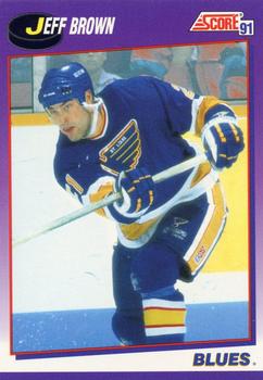 #276 Jeff Brown - St. Louis Blues - 1991-92 Score American Hockey