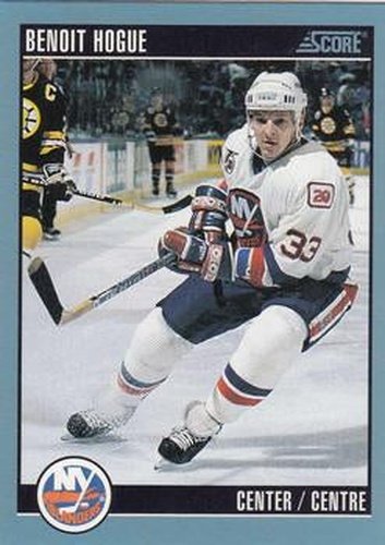 #276 Benoit Hogue - New York Islanders - 1992-93 Score Canadian Hockey