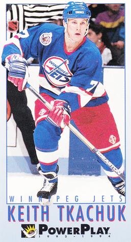 #276 Keith Tkachuk - Winnipeg Jets - 1993-94 Fleer PowerPlay Hockey