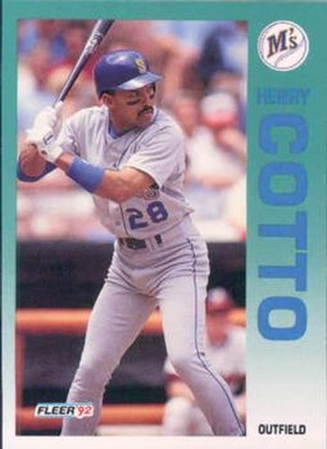 #276 Henry Cotto - Seattle Mariners - 1992 Fleer Baseball