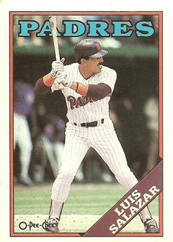 #276 Luis Salazar - San Diego Padres - 1988 O-Pee-Chee Baseball