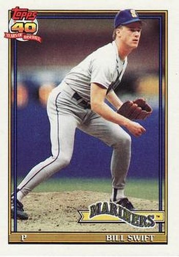 #276 Bill Swift - Seattle Mariners - 1991 Topps Baseball