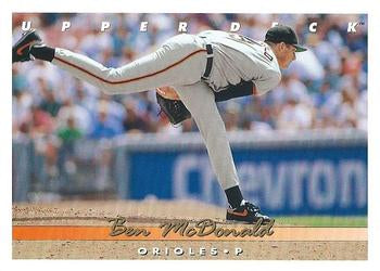 #276 Ben McDonald - Baltimore Orioles - 1993 Upper Deck Baseball