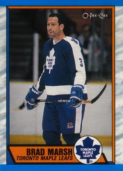 #276 Brad Marsh - Toronto Maple Leafs - 1989-90 O-Pee-Chee Hockey