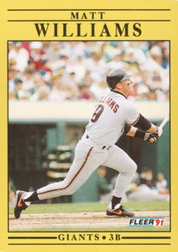 #276 Matt Williams - San Francisco Giants - 1991 Fleer Baseball