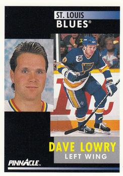 #276 Dave Lowry - St. Louis Blues - 1991-92 Pinnacle Hockey