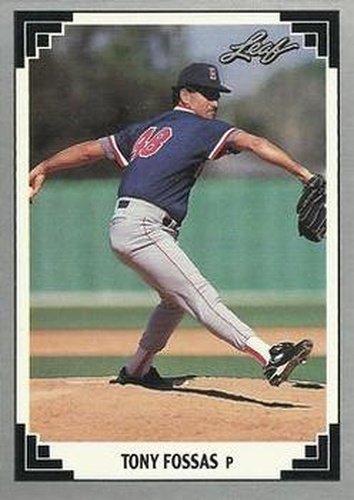 #276 Tony Fossas - Boston Red Sox - 1991 Leaf Baseball