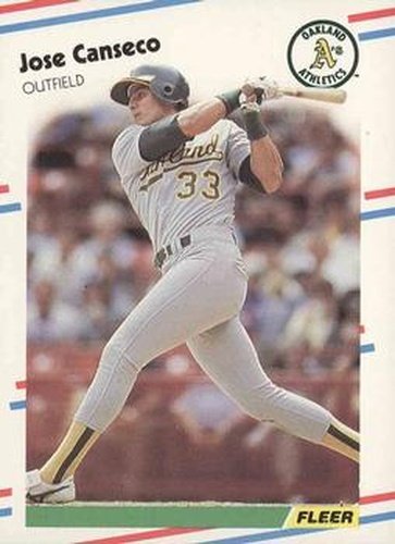 #276 Jose Canseco - Oakland Athletics - 1988 Fleer Baseball