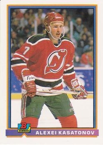 #276 Alexei Kasatonov - New Jersey Devils - 1991-92 Bowman Hockey