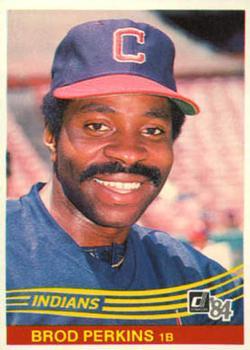 #276 Brod Perkins - Cleveland Indians - 1984 Donruss Baseball