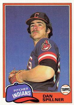 #276 Dan Spillner - Cleveland Indians - 1981 Topps Baseball