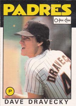 #276 Dave Dravecky - San Diego Padres - 1986 O-Pee-Chee Baseball