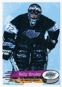 #276 Kelly Hrudey - Los Angeles Kings - 1995-96 Panini Hockey Stickers