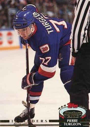 #276 Pierre Turgeon - New York Islanders - 1992-93 Stadium Club Hockey