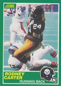 #276 Rodney Carter - Pittsburgh Steelers - 1989 Score Football