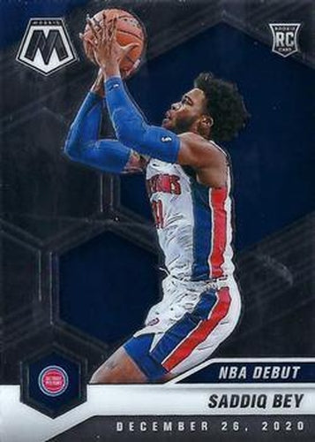 #276 Saddiq Bey - Detroit Pistons - 2020-21 Panini Mosaic Basketball
