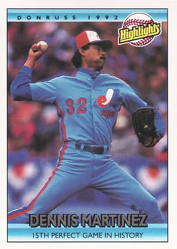 #276 Dennis Martinez - Montreal Expos - 1992 Donruss Baseball
