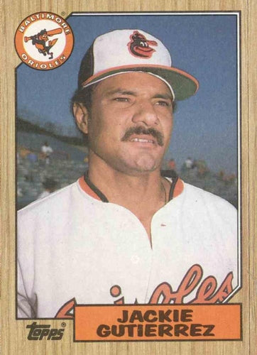 #276 Jackie Gutierrez - Baltimore Orioles - 1987 Topps Baseball
