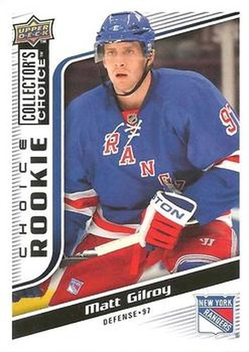 #276 Matt Gilroy - New York Rangers - 2009-10 Collector's Choice Hockey