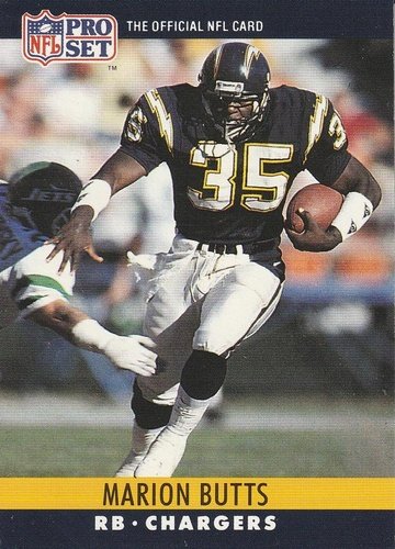 #276 Marion Butts - San Diego Chargers - 1990 Pro Set Football