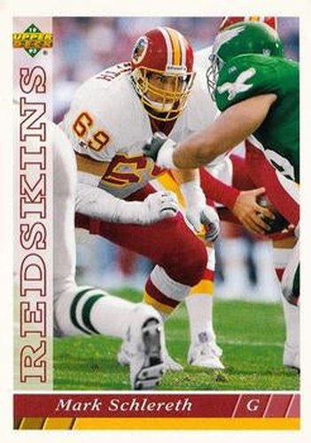 #276 Mark Schlereth - Washington Redskins - 1993 Upper Deck Football